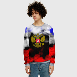 Свитшот мужской Russia Облока, цвет: 3D-меланж — фото 2