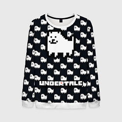 Мужской свитшот UNDERTALE DOG AND LOGO УНДЕРТАЛЕ