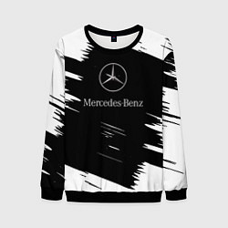 Свитшот мужской Mercedes-Benz Текстура, цвет: 3D-черный
