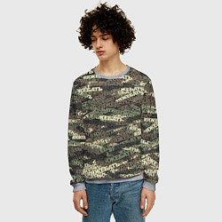 Свитшот мужской Камуфляж ЯЖЕБАТЬ, цвет: 3D-меланж — фото 2