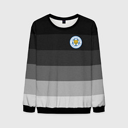 Свитшот мужской Лестер, Leicester City, цвет: 3D-черный