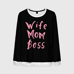 Мужской свитшот Wife Mom Boss