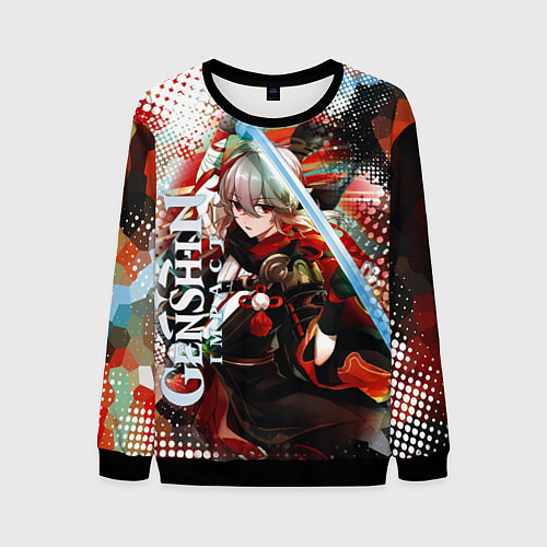 Мужской свитшот Каэдэхара Кадзуха-странствующий самурай / 3D-Черный – фото 1