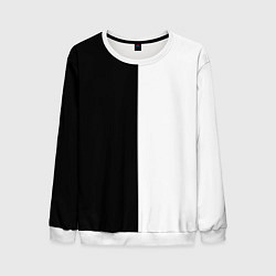 Свитшот мужской Black and white чб, цвет: 3D-белый