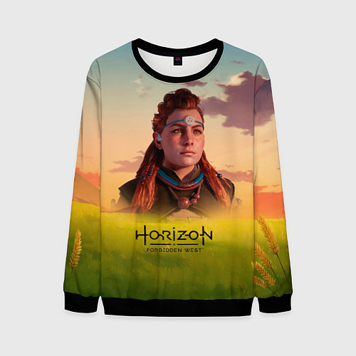 Мужской свитшот Horizon Forbidden West Aloy / 3D-Черный – фото 1