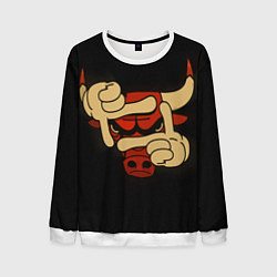 Свитшот мужской Сhicago bulls, цвет: 3D-белый