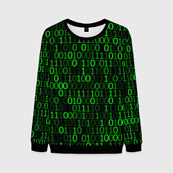 Свитшот мужской Бинарный Код Binary Code, цвет: 3D-черный