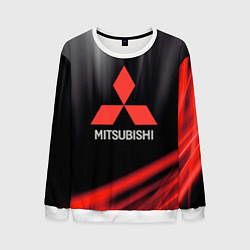 Свитшот мужской Mitsubishi митсубиси sport, цвет: 3D-белый