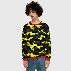 Свитшот мужской Black Camo, цвет: 3D-красный — фото 2