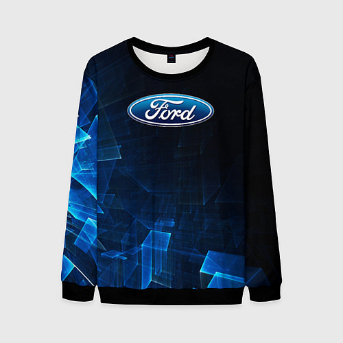 Мужской свитшот Ford форд abstraction / 3D-Черный – фото 1