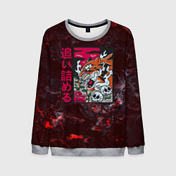 Свитшот мужской Японский тигр, цвет: 3D-меланж