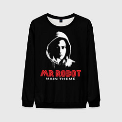Свитшот мужской MR ROBOT Хакер, цвет: 3D-черный