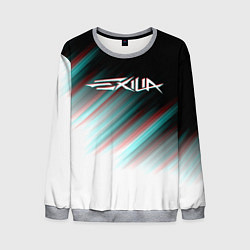 Свитшот мужской EXILIA GLITCH LOGO, цвет: 3D-меланж