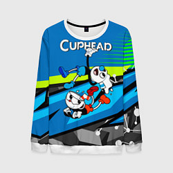 Мужской свитшот 2 чашечки cuphead