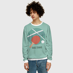 Свитшот мужской TABLE TENNIS Теннис, цвет: 3D-белый — фото 2