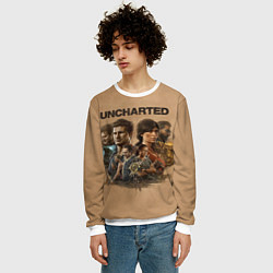 Свитшот мужской Uncharted Анчартед, цвет: 3D-белый — фото 2