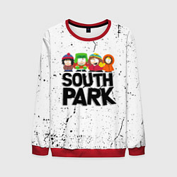 Свитшот мужской Южный парк мультфильм - персонажи South Park, цвет: 3D-красный