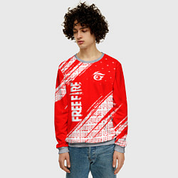 Свитшот мужской Free Fire Фри Фаер Паттерн, цвет: 3D-меланж — фото 2