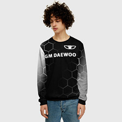 Свитшот мужской DAEWOO Соты, цвет: 3D-черный — фото 2