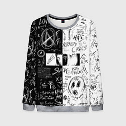 Мужской свитшот Anime BLACK WHITE EYES