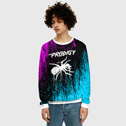 Свитшот мужской The prodigy neon, цвет: 3D-белый — фото 2