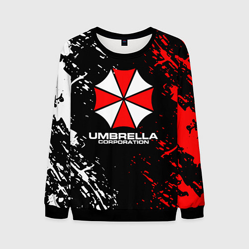 Мужской свитшот Umbrella Corporation Resident Evil / 3D-Черный – фото 1