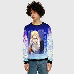 Свитшот мужской Marin Kitagawa: Heaven Art, цвет: 3D-черный — фото 2