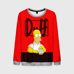 Свитшот мужской Homer Duff, цвет: 3D-меланж