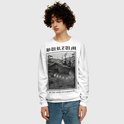 Свитшот мужской In the arms of darkness - Burzum, цвет: 3D-белый — фото 2