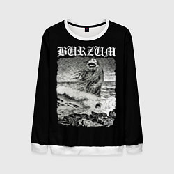 Свитшот мужской Burzum - The Sea Monster, цвет: 3D-белый
