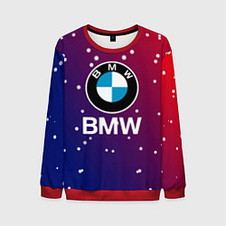 Свитшот мужской BMW Градиент Краска, цвет: 3D-красный