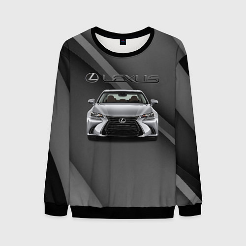 Мужской свитшот Lexus auto / 3D-Черный – фото 1