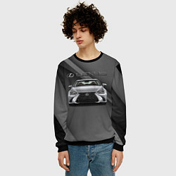 Свитшот мужской Lexus auto, цвет: 3D-черный — фото 2