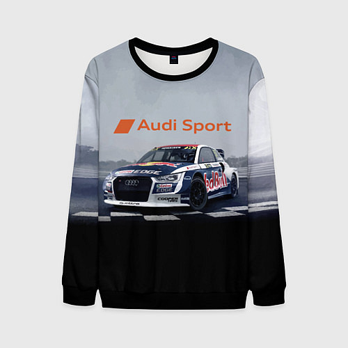 Мужской свитшот Ауди Спорт Гоночная команда Audi sport Racing team / 3D-Черный – фото 1