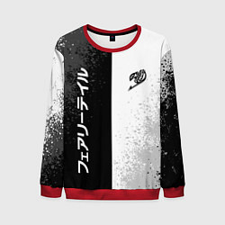 Свитшот мужской FAIRY TAIL BLACK AND WHITE LOGO, цвет: 3D-красный