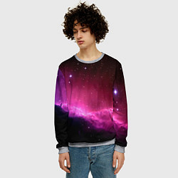 Свитшот мужской Night Nebula, цвет: 3D-меланж — фото 2