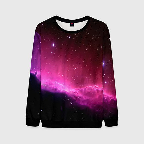 Мужской свитшот Night Nebula / 3D-Черный – фото 1