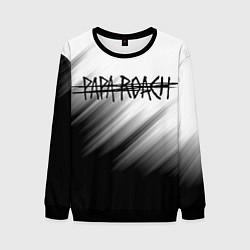 Свитшот мужской Papa roach Streak logo, цвет: 3D-черный
