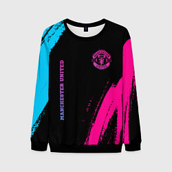 Свитшот мужской Manchester United Neon Gradient, цвет: 3D-черный