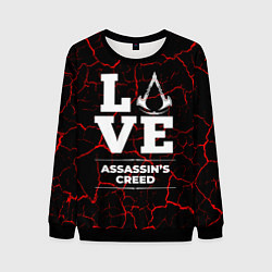 Свитшот мужской Assassins Creed Love Классика, цвет: 3D-черный