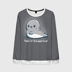 Свитшот мужской Seal of Disapproval, цвет: 3D-белый