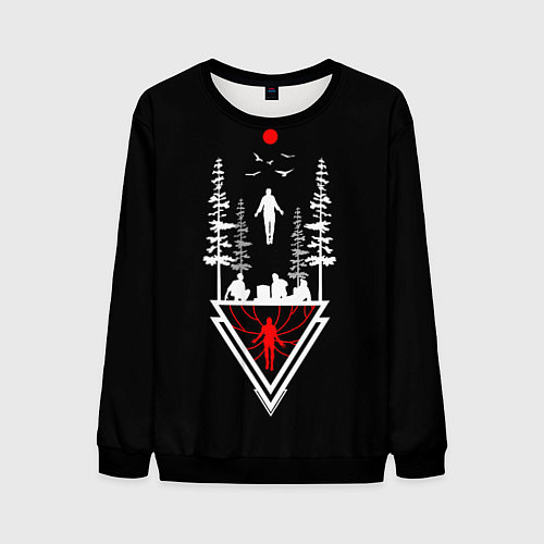 Мужской свитшот Max vs Vecna / 3D-Черный – фото 1