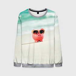 Мужской свитшот Свинка на отдыхе