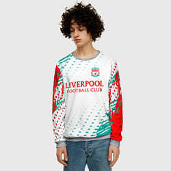 Свитшот мужской Liverpool краски, цвет: 3D-меланж — фото 2