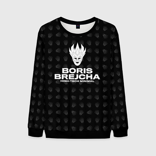 Мужской свитшот Boris Brejcha High-Tech Minimal / 3D-Черный – фото 1