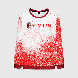 Свитшот мужской Ac milan красные брызги, цвет: 3D-красный