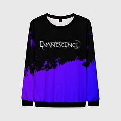 Мужской свитшот Evanescence Purple Grunge