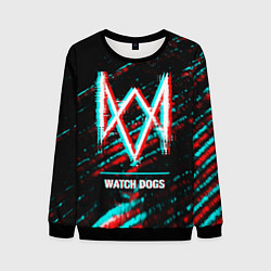 Свитшот мужской Watch Dogs в стиле Glitch Баги Графики на темном ф, цвет: 3D-черный