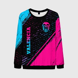 Свитшот мужской Valencia Neon Gradient, цвет: 3D-черный