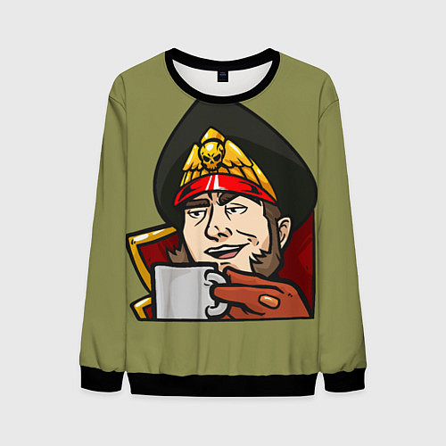 Мужской свитшот Ciaphas Cain Mug 3D / 3D-Черный – фото 1